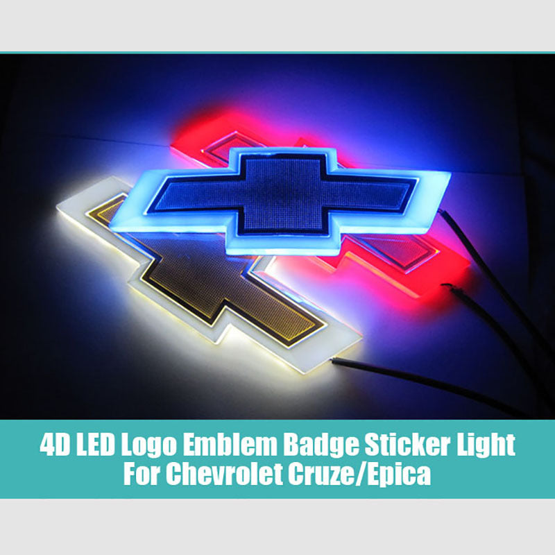 Chevrolet LED Emblems Rear Blue Badge 21112
