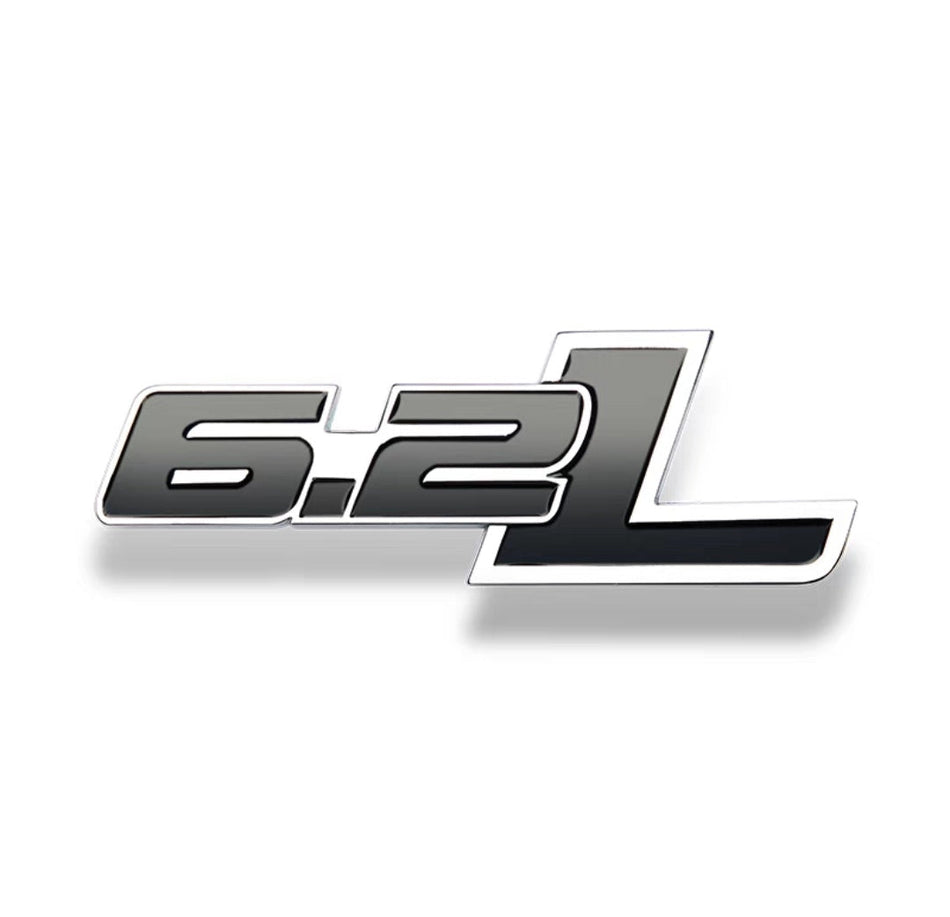 Black and Silver Rear Emblem for Ford F-150 Raptor 6.2L