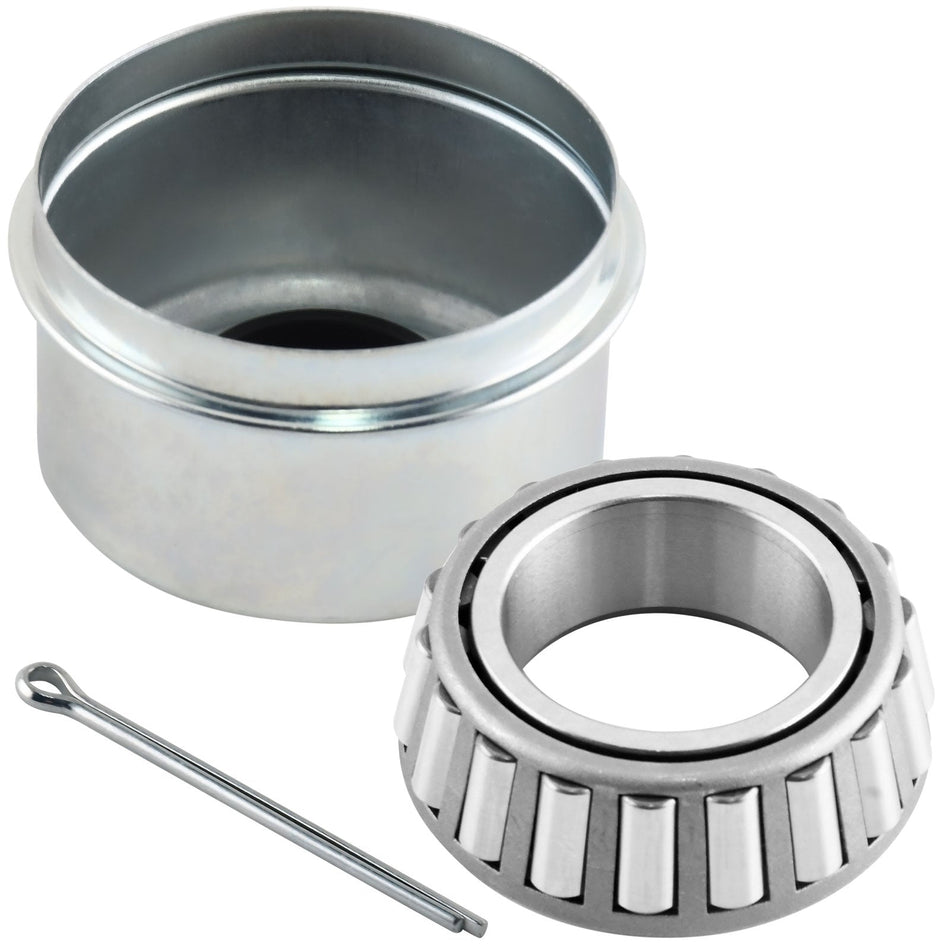 Trailer bearing dust cap kit for 6000 lb axles with #42 spindle