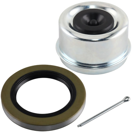 Trailer bearing dust cap kit for 6000 lb axles with #42 spindle