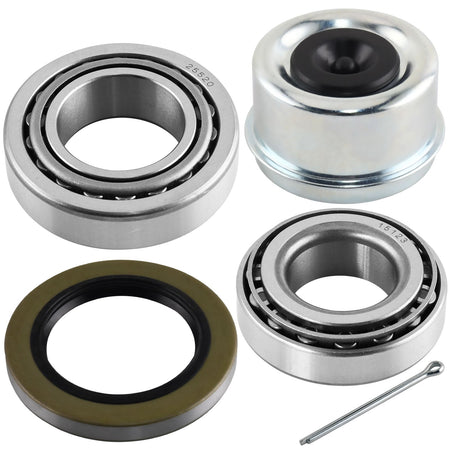 Trailer bearing dust cap kit for 6000 lb axles with #42 spindle