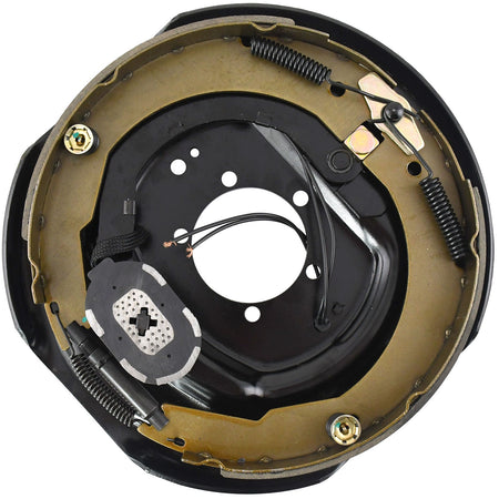 12" left-side electric trailer brake assembly for 5200-7000 lb axles