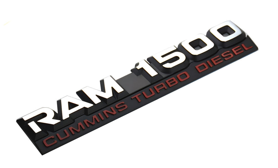 Dodge RAM 1500 Emblems Cummins Turbo Diesel Rear Sticker
