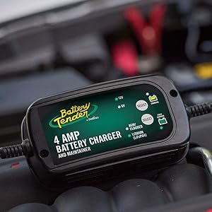 4 amp automatic battery charger for car truck motorcycle ATV lawnmower