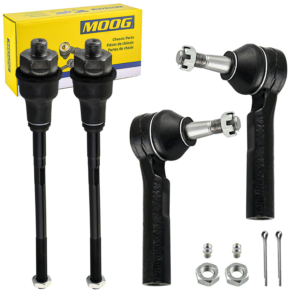 Chevy Silverado GMC Sierra Tahoe Yukon MOOG Front Inner Outer Tie Rods