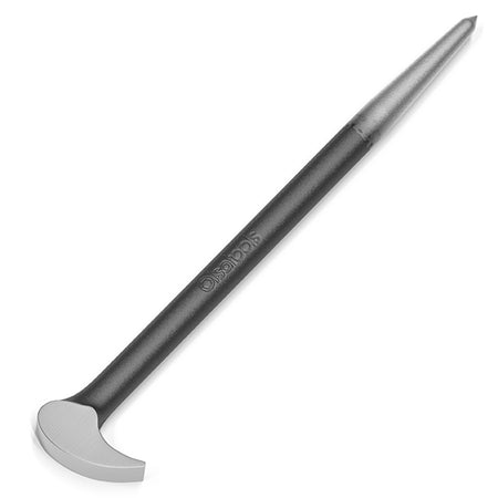 Rolling head pry bar set with 6" and 16" CR-V steel bars