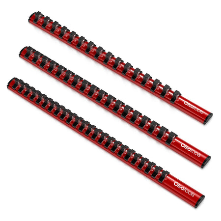 Magnetic Aluminum Socket Organizer Rail for 24 Sockets Storage