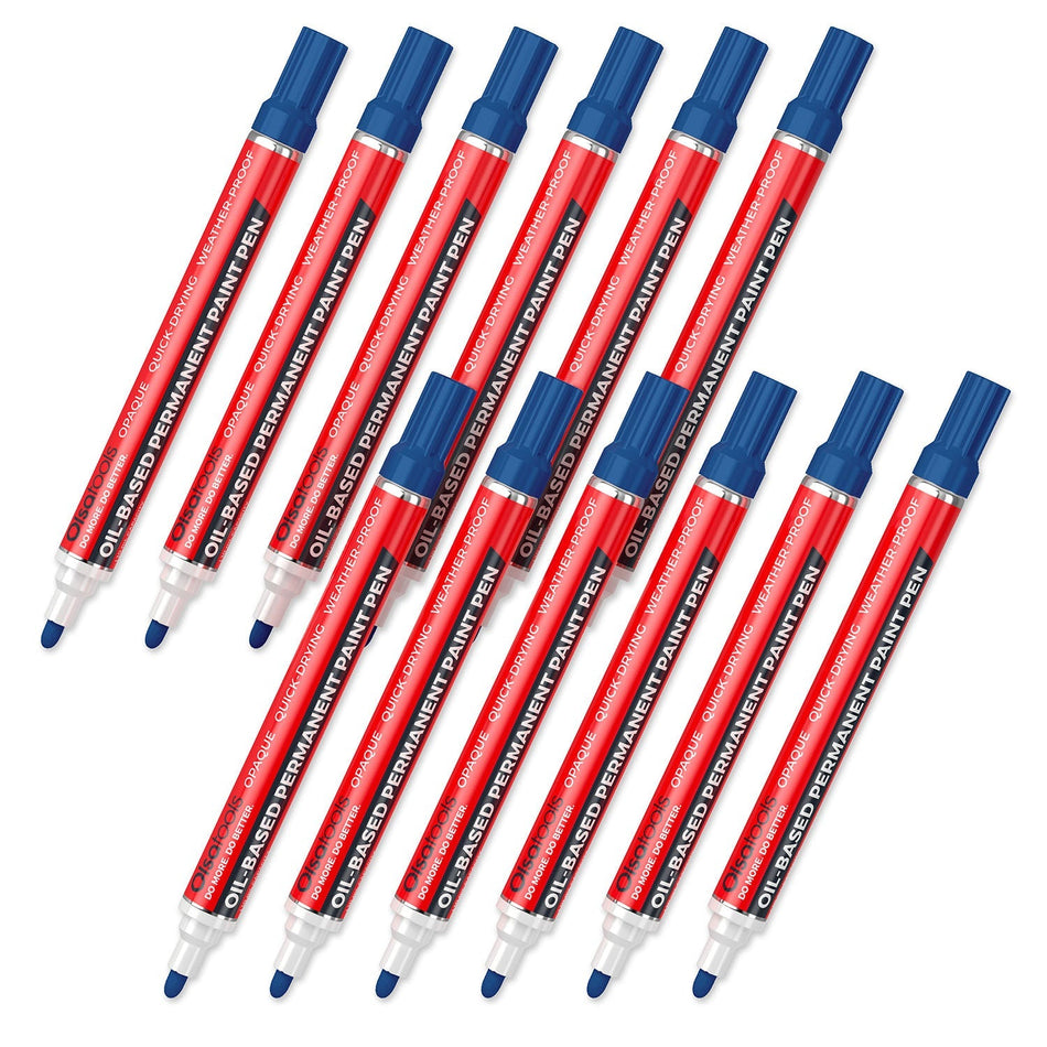 Oil-Based Paint Markers with Fine Tip, Fade-Resistant, Weatherproof Design