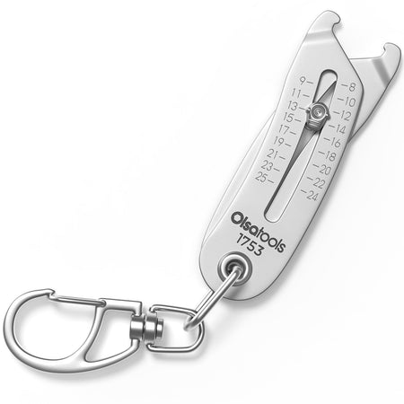 Bolt Size Finder Keychain Tool for Quick and Easy Bolt Identification