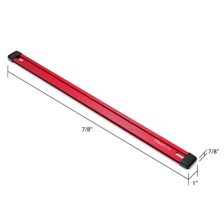 Customizable Aluminum Socket Rail 17" with Rubber Endcaps for Tool Storage