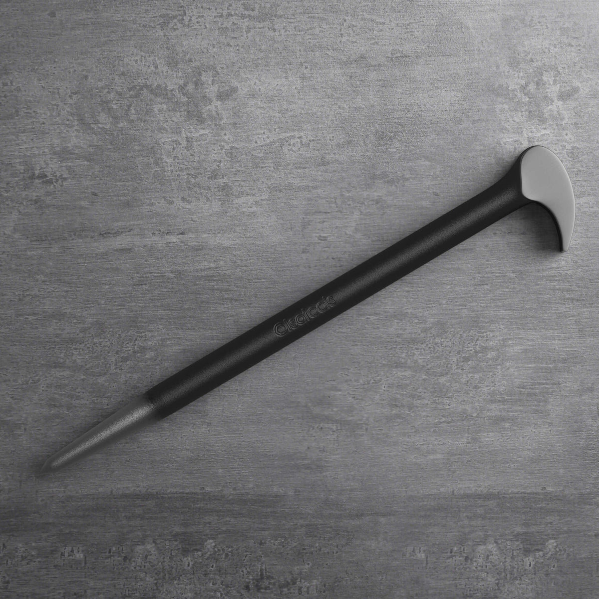 Rolling head pry bar set with 6" and 16" CR-V steel bars