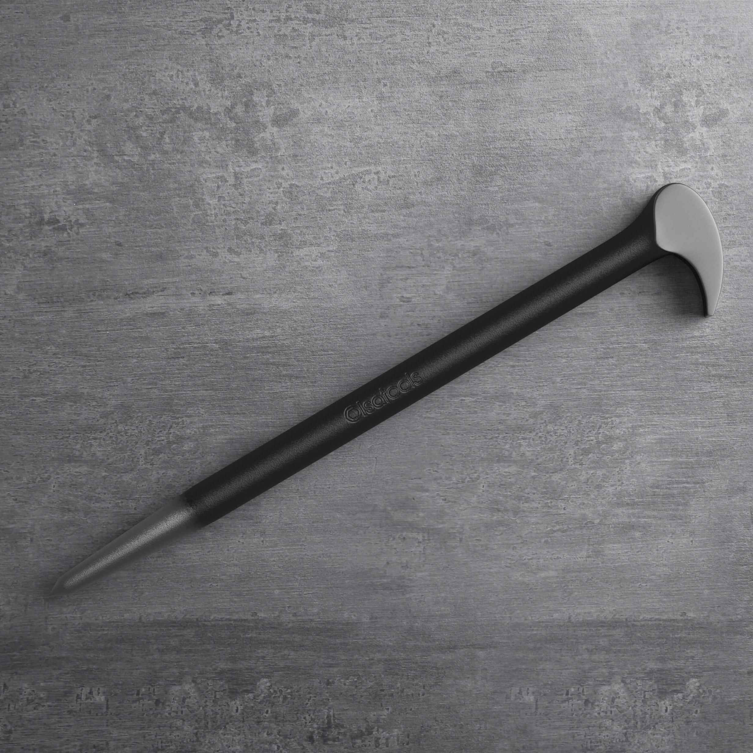 Rolling head pry bar set with 6" and 16" CR-V steel bars