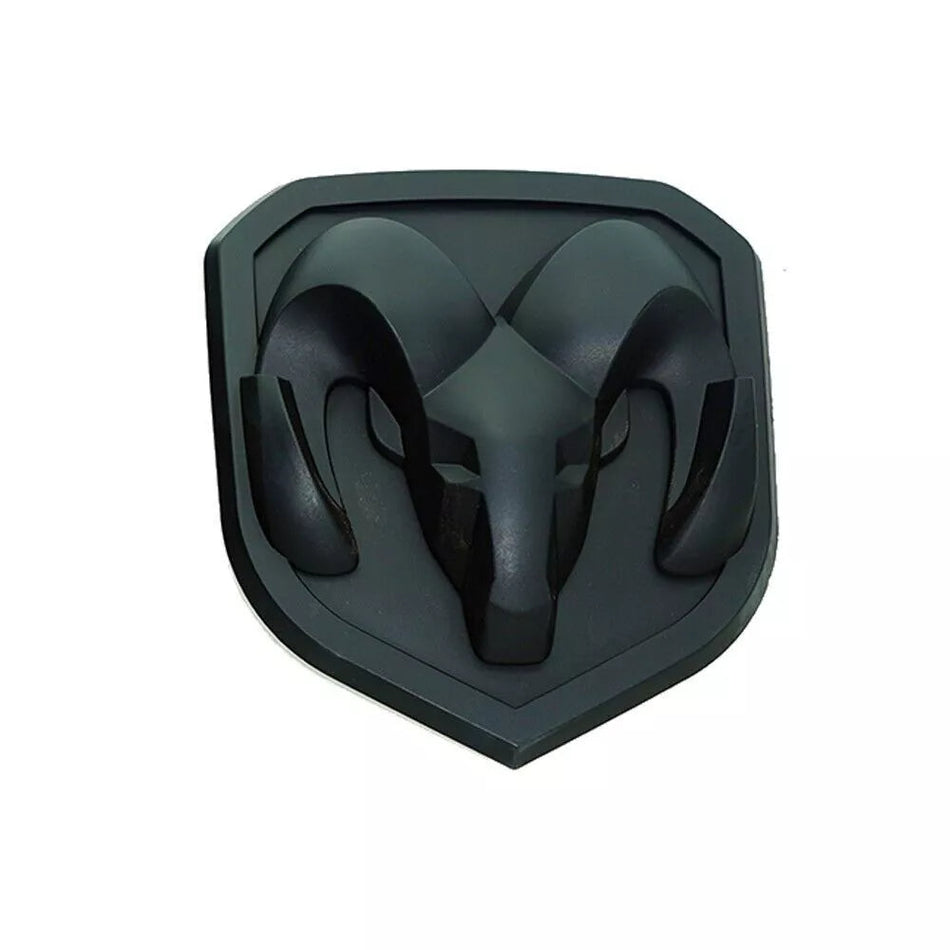 Dodge Ram 1500 2500 3500 Matte Black Front Grille Emblem Badge 2013-2018